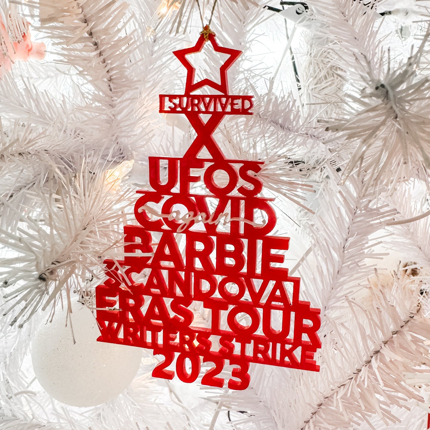 I Survived 2023 - Pop Culture Moments Ornament