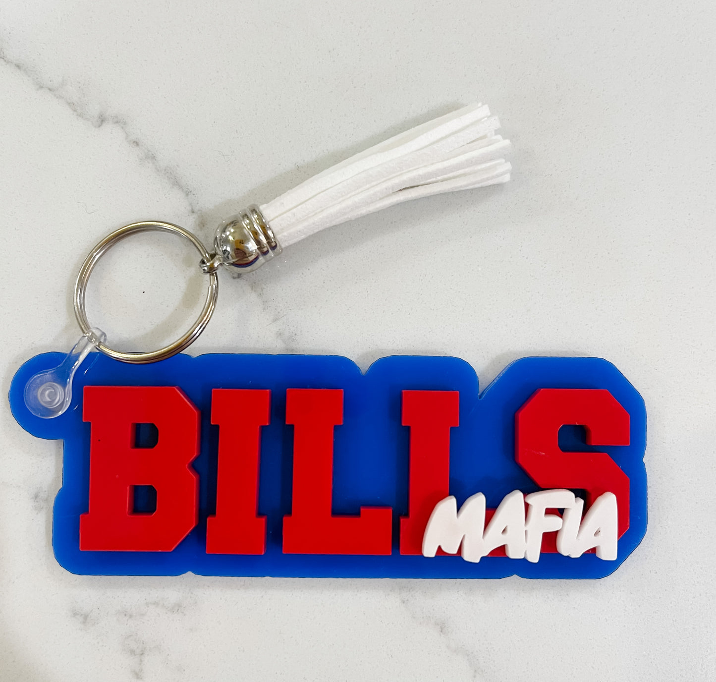 Sports! Keychain | College or Pro | Triple Layer Acrylic Keychain