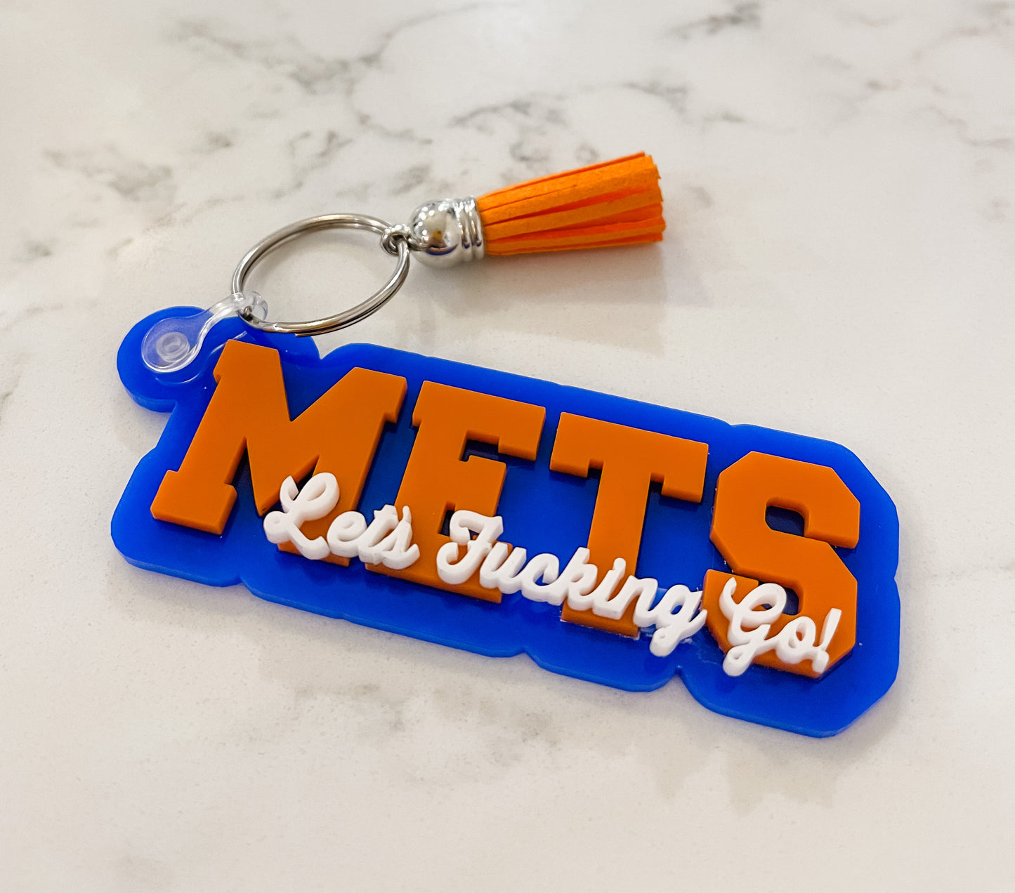 Sports! Keychain | College or Pro | Triple Layer Acrylic Keychain