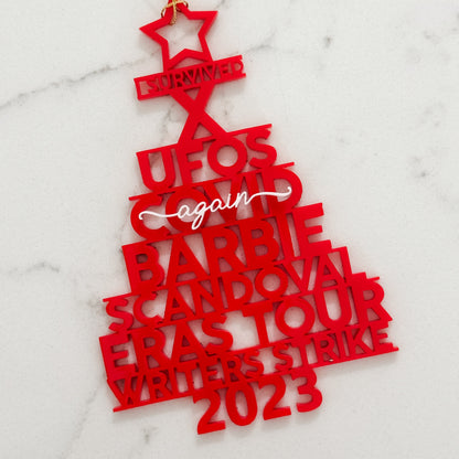 I Survived 2023 - Pop Culture Moments Ornament