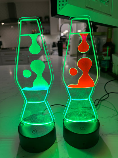 Lava Lamp Desk Lamp- 2-options availble | Acrylic Light