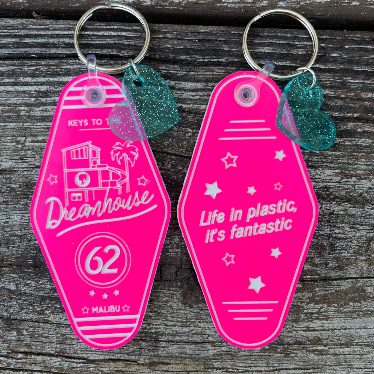 Keys to the Dreamhouse (Barbie) | Retro Motel Keychain