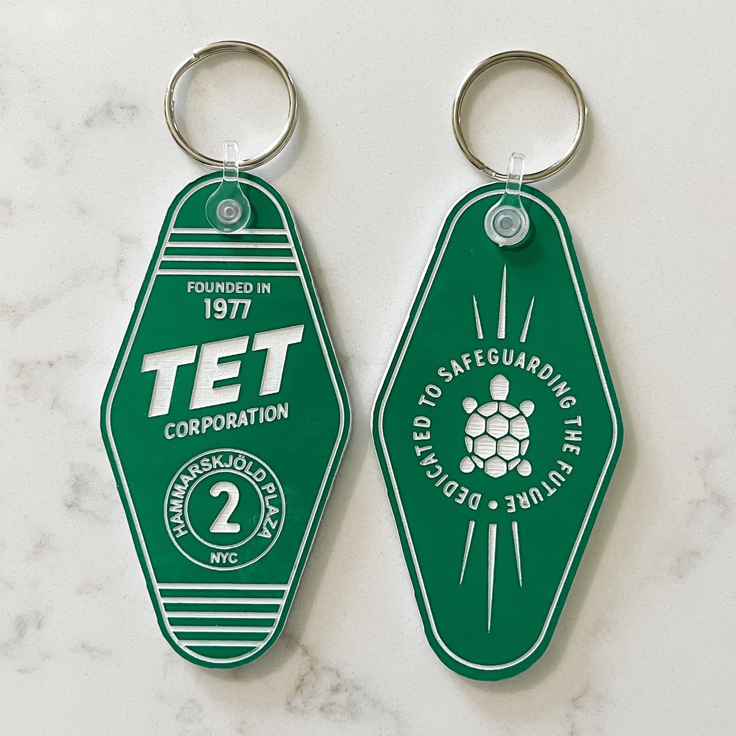 TET Corporation - The Dark Tower series | Retro Motel Keychain