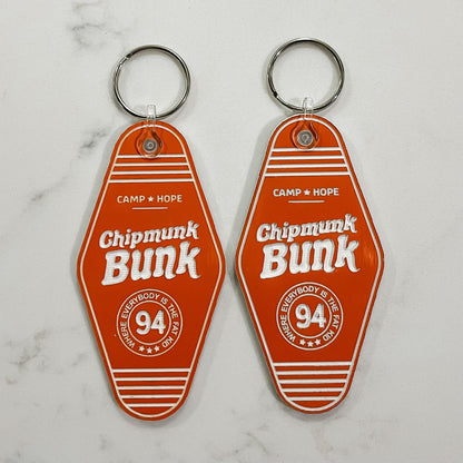 Heavyweights - Chipmunk Bunk | Retro Motel Keychain